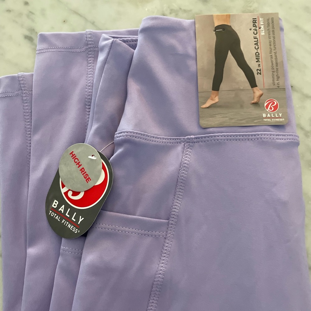 Bally fitness- yoga capri - new with tags